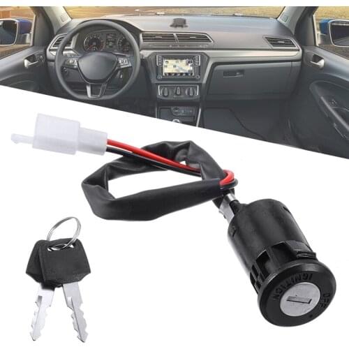 Universal 1set Motorcycle Motorbike Ignition Switch Key With Wire For Quad Scooter ATV Moto Accessories