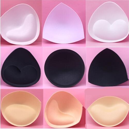 6pcs/3pair Sexy Bikini Padding Insert Removeable Womens Bra Pads Brassier Breast Enhancer Chest Push Up Cups for Swimsuits