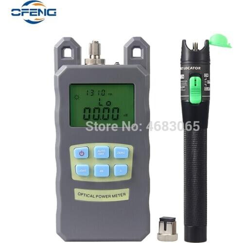 2 In 1 FTTH Fiber Optic Tool Kit with Optical Power Meter and 20MW Visual Fault Locator Use Fiber optic test pen 10-20 km