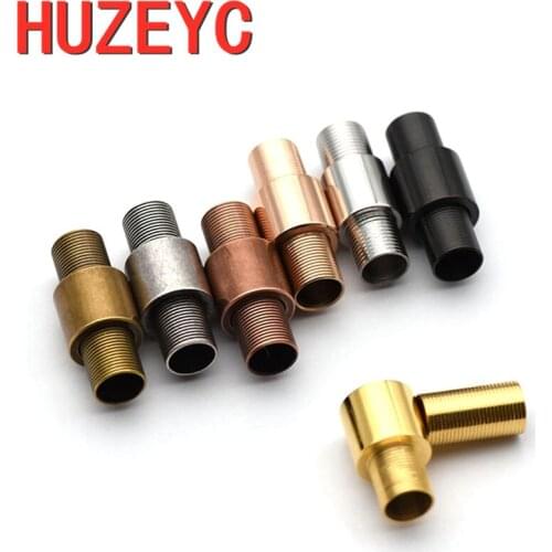 10pcs/Lot Vintage Stainless Steel Magnetic Clasp Toothed Wheel Buckle Leather Cord Magnet Turnbuckle Bracelet Jewelry DIY Making