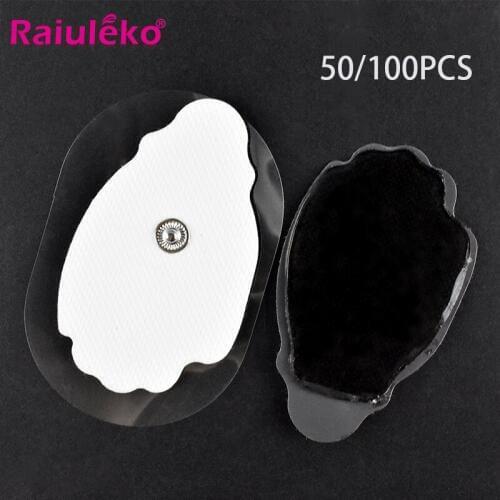 100/50PCS sector Electrode Pads For Body Massager Electric Tens Acupuncture Digital Therapy Machine for Slimming electrodos tens