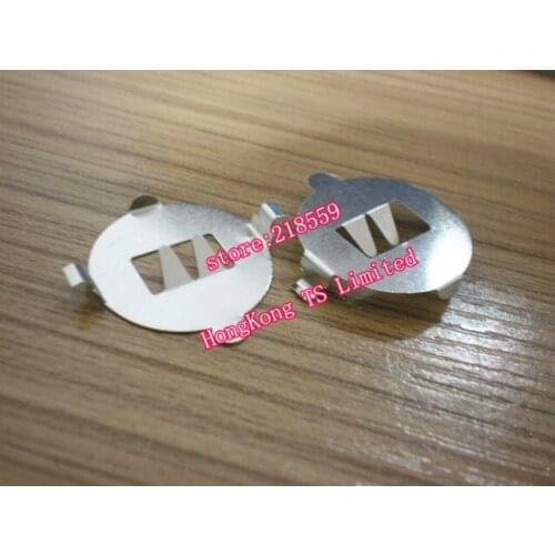 1000pcs/lot CR2016 for battery with dimple Outside bend pins copper material for battery positive shrapnel connector