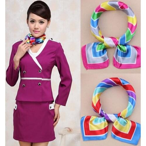 1000pcs/lot women spring fashion magic silk stewardess bandana scarf