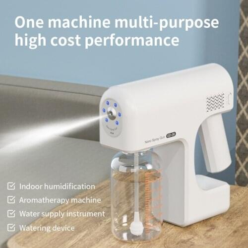 380ML Disinfection Sprayer With Timing Wireless Human Body Induction Nano Atomizer Spray With Portable USB Rechargeable