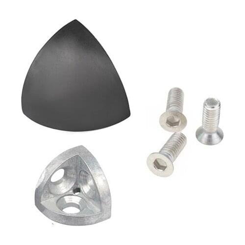 4Sets/LOT 3 Way 3D Corner Bracket For EU Aluminum Profile 20S 30S 40S 45S Series End Corner Bracket and Plastic Cover and Screws