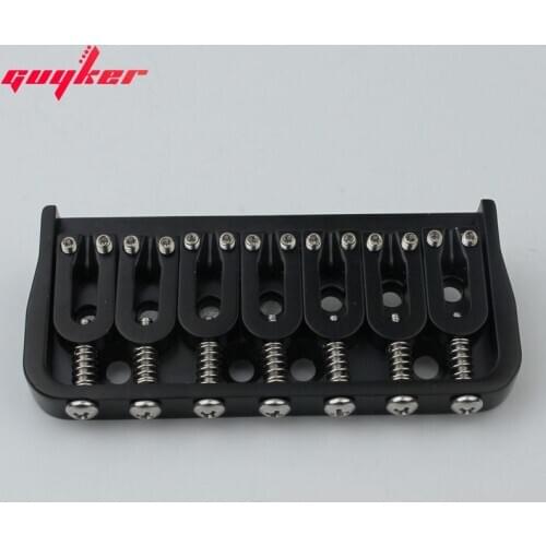 7 String Fixed Electric Guitar Bridge Black