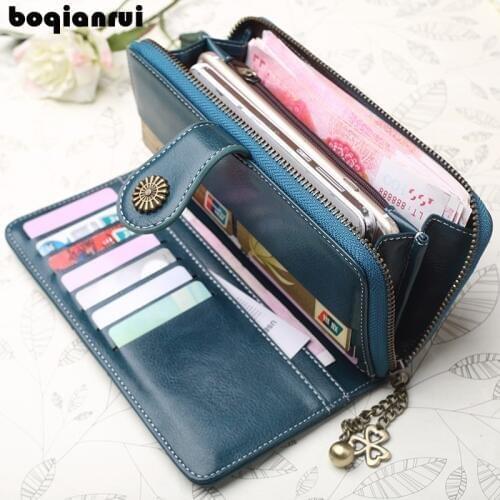 Женские кожаные кошельки Boqianrui China At AliExpress