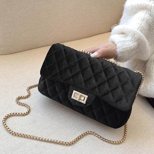 Brand Bags for Women 2021 New Winter Plush Shoulder Crossbody Bag Female Travel Shopping Bags Designer Handbags Chain Clutch