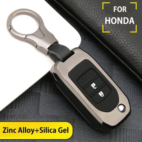 Zinc Alloy Car Remote Key Case Cover For Honda CivIc HRV CRV XRV Crider Odyssey 2015-2018 Remote Key Protection Fit Freed