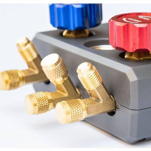 Refrigeration Digital Manifold HVAC System Gauge High-precision Vacuum Pressure Temperature Leakage Tester Dignostic R7UB