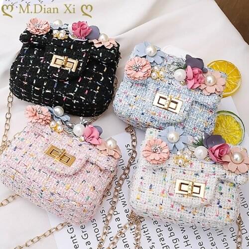 Childrens Bag Cute Girl Cartoon Flower Shoulder Bag Small Fragrance Messenger Bag Baby Coin Purse Candy Bag Crossbody Girls Bag