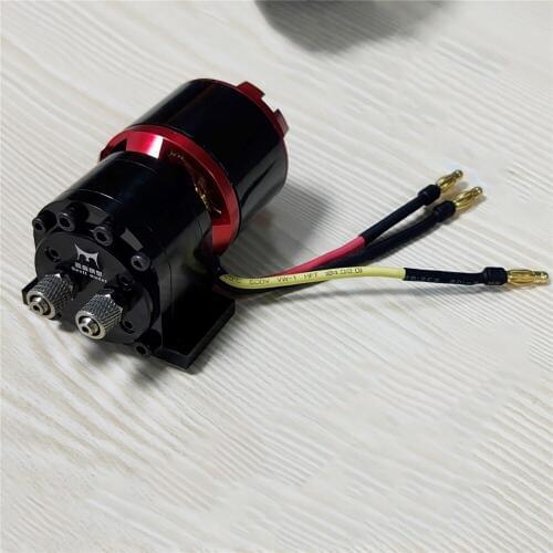 Hydraulic Oil Pump with 4250 Brushless Motor Gear Pump for 1/14 Tamiya RC Trailer Truck Parts Accessories