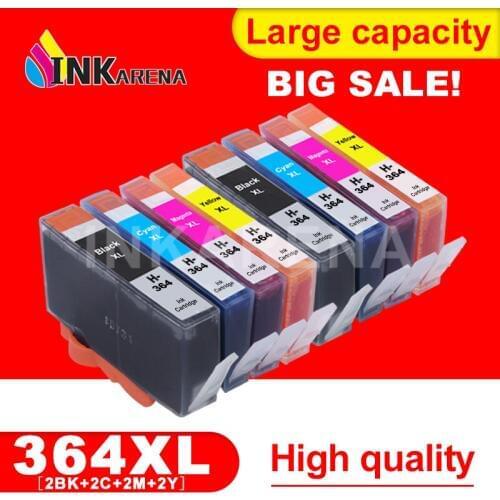 INKARENA 2 Pack 364XL Compatible Ink Cartridge Replacement for HP 364 XL Deskjet 3070A 7510 Photosmart 5510 5515 5520 7520