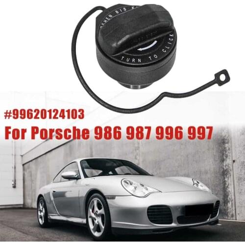 Car Gas Fuel Tank Cap Cover for Porsche 986 987 996 997 Boxster Cayman #99620124103 99950749940 Gas Tank Lid Replacement