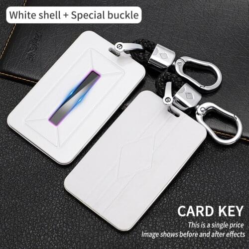 Model3 2021 Car Leather Key Card Holder Protector Cover Key For Tesla Model 3 Accessories Black Key Fob Case Bag Three