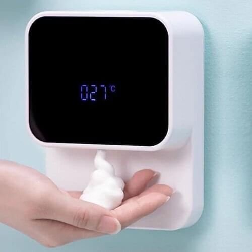 Xiaowei X5s 280ml Wall-mounted USB Automatic Soap Dispenser Induction Hand Washer LED Temperature Display Soap Dispenser