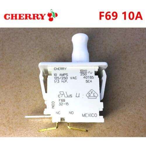 Original CHERRY F69 10A 10AMPS 1/3HP 40T85 SWITCH