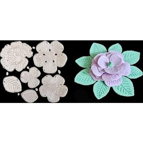 Cutting Dies 3D Plant Leaves Flowers Paper Stamp STicker DIY Art Scrapbooking Cutting Dies