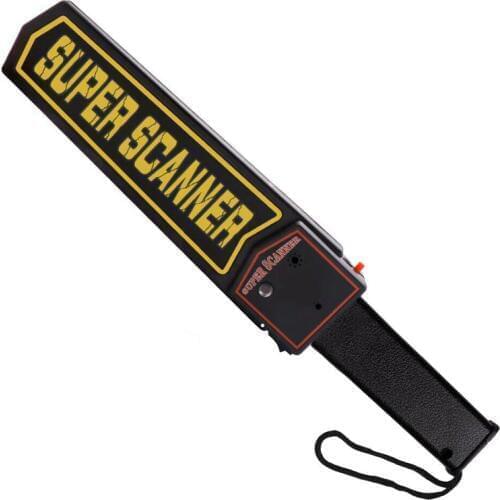 Handheld Portable Metal Detectors for Security Inspection High Sensitivity Scanner Tool with Belt Holster Black