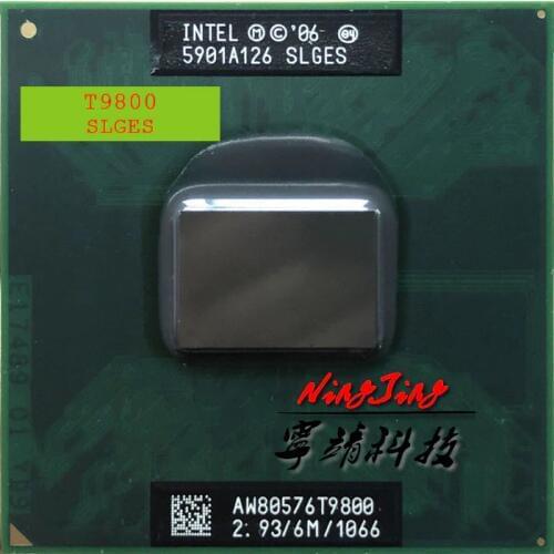 Intel Core 2 Duo T9800 SLGES 2.9 GHz Dual-Core Dual-Thread CPU Processor 6M 35W Socket P