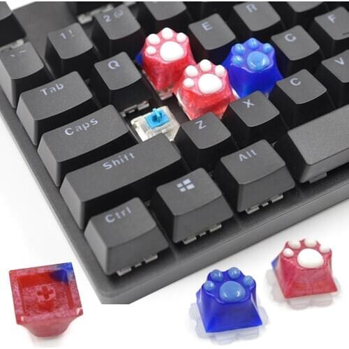 1 Set DIY Mechanical Keyboard Key Cover Cap Silicone Mold Epoxy Mould Craft Tool
