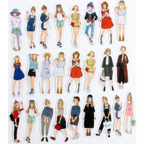 1pack Stickers kawaii cartoon sticker PVC Scrapbook hand book diary kids children waterproof stickers toys pegatinas new style