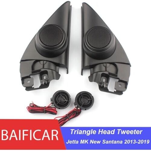 Baificar Triangle Head Tweeter Speakers Car Audio Trumpet Mirror Door Trim Tweeter Speaker For VW Jetta MK New Santana 2013-2019