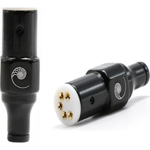 1Pcs Hifi Cardas vinyl LP phono five-pin 5-pins plug seat Female DIN for AMP Audio Tonearm line Tonearm line Signal cable