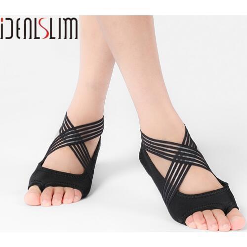 IDEALSLIM Pilates Shoes Fitness Women Yoga Shoes Cross Training Shoe Ladies Yoga Socks Flat Gym Sneakers Ballet Trainers Dancing