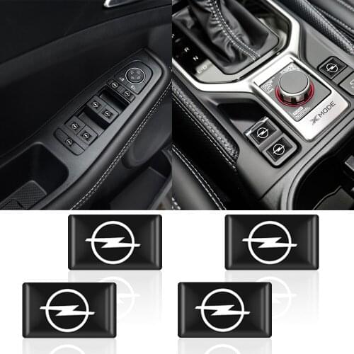 10Pc 3D Car Styling Decoration Epoxy Resin Emblem Badge Sticker Decals Wheel Steering Wheel Decals for Opel Astra H G J Insignia