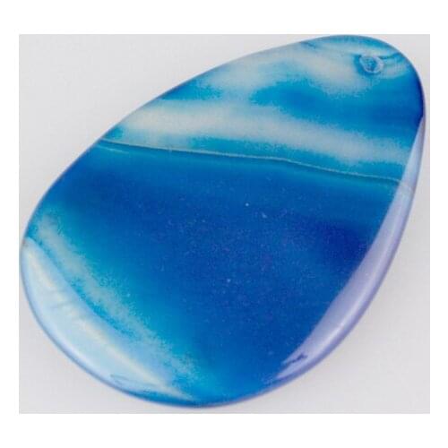 Wholesale Fashion Blue vein stone Tear Pendant 10pcs Natural Semi Precious Stone Bead For Fancy Jewelry Necklace DIY Making