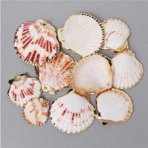 10pcs Trendy Natural Shell Pendants Charms Necklace Earring Pendant for Women Jewelry Making Accessories Bohemia Vacation Gifts
