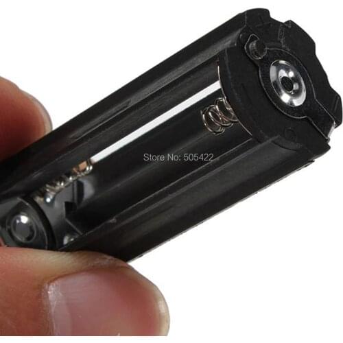 100pcs/lot Cylindrical 3 AAA Plastic Battery Holder Adapter Case Storage Box Flashlight Torch Lamp accessories