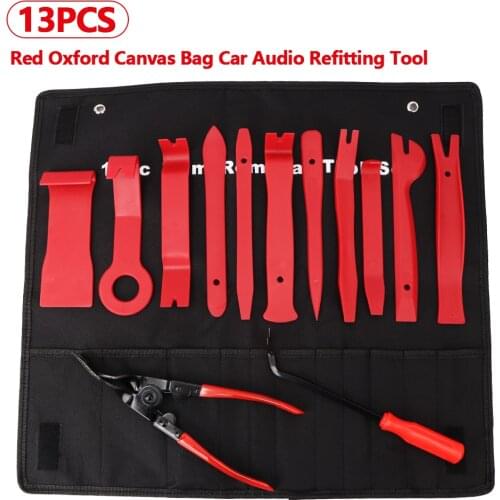13pcs Car Disassembly Tools Set DVD Stereo Refit Kits Interior Plastic Trim Panel Dashboard Removal Tool Repair Tools