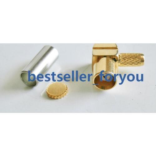 1X MCX female Jack right angle connector crimp for RG174,RG316,LMR100 CABLE