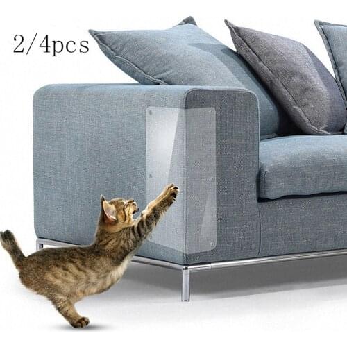 2/4Pcs Cat Sofa Anti-scratch Sticker Self-Adhesive Scratching Guards Furniture Practical Protecting Corner Cover Cat Products