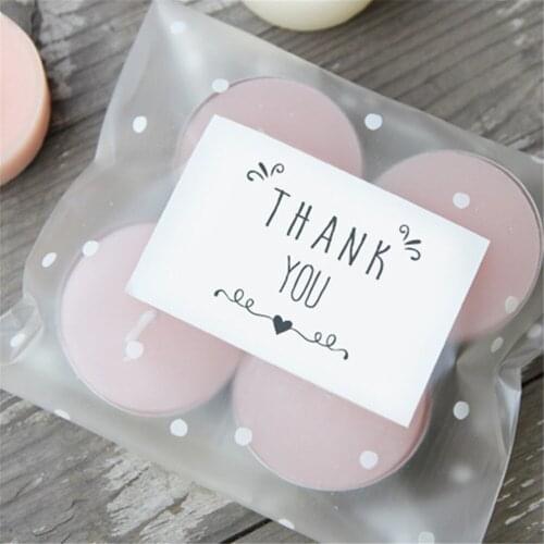 210pcs Thank You Sticker Handmade Cookies Package Candy Boxes DIY Decoration Packing Bag Wedding Birthday Party Supplies