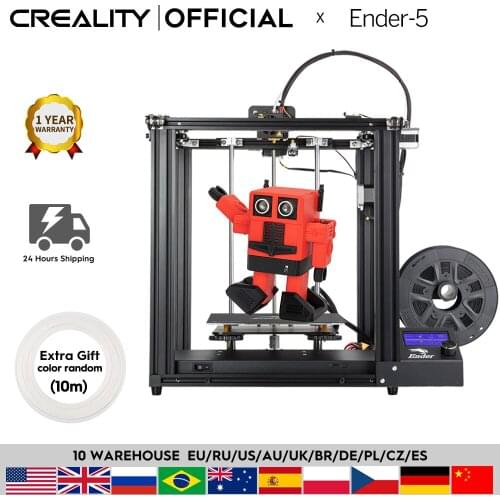 CREALITY 3D Printer Ender-5 Dual Y-axis Motors Magnetic Build Plate Power off Resume Printing Enclosed Structure