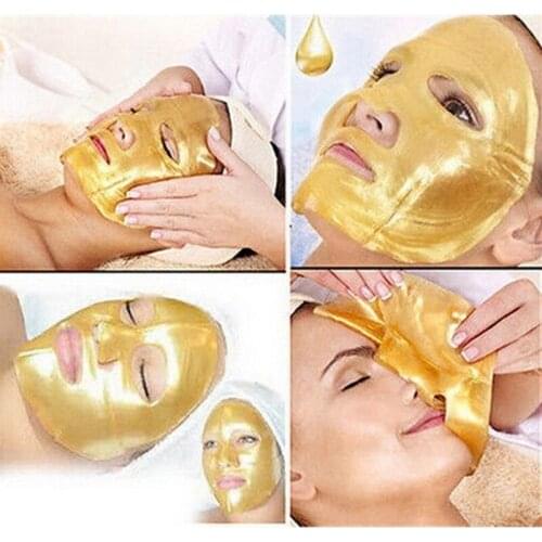 5/10pcs Crystal Gold Collagen Facial Face Mask Anti Aging Blackhead Remover Moisturizing Skin Care Wrinkle Facial Mask Cosmetics