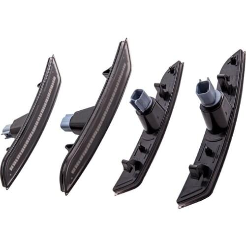 Smoke Lens LED Front Rear Side Marker Lights 4PCS For Chevy Camaro 2016-2020