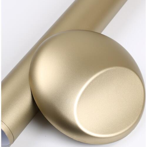 TSAUTOP 1.52x18m RoHS Matte Chrome Vinyl ice satin chrome car wrap brass color vinyl wraps with air bubbles free for car body