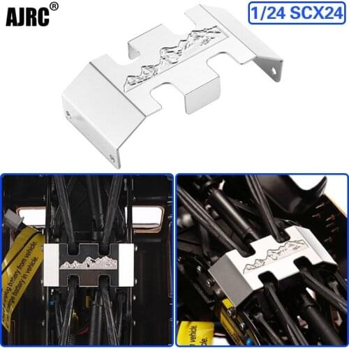 1/24 Simulation Climbing Rc Car Axial Scx24 Metal Chassis Protection Metal Bottom Protection Chassis Armor