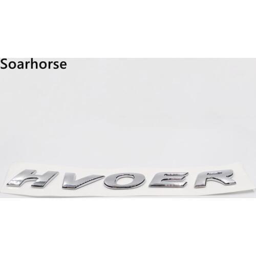 For Hover Letters Sticker Car Fender side Emblem Badge For Great Wall Havl Hover H2 H3 H5