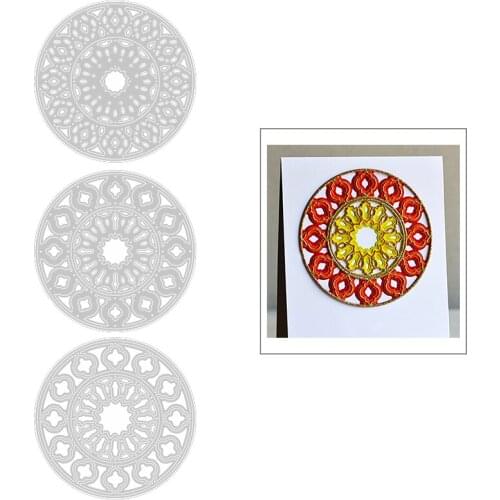 2020 New Circle Layering Metal Cutting Dies For DIY Pattern Embossing Cut Making Layered Card Paper and Scrapbooking NO Stamps