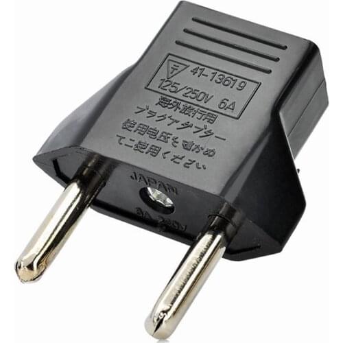 New Arrive Universal AC250V6A Black US USA to EU Europe Power Socket Plug Travel Charger Adapter - Free shipping