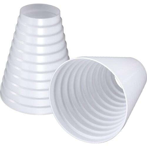 Range hood check valve exhaust pipe flue multipurpose reducing ring universal flue pipe size conversion joint