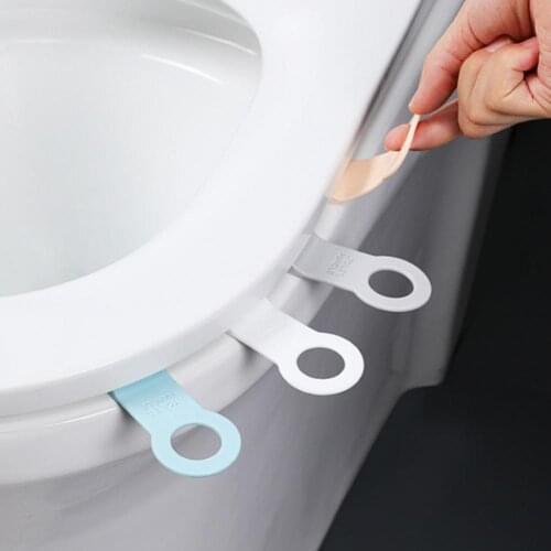 Lid Lifter Ring-pull Design Anti-dirty Rubber Toilet Cover Flip Tool for Home