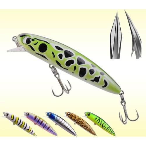 1Pcs/Bag Fishing Lure 80mm/13g Sinking Minnow High Quality Hard Plastic Artificial Bait Tackle 6colors