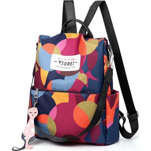 Backpack Womens Bag 2021 New Fashion Outdoor Leisure Travel Bag Print Oxford Schoolbag High Quality Backpack Dropping Shipping