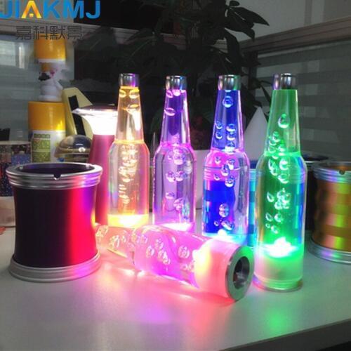 Led charging bar, desk lamp, night light, creative personality, luminescent bottle, lamp, coffee shop, table lamp, candlestick